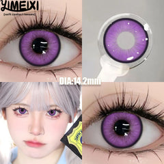 YICKYUE  -  2Piece Koi series Color Contact Lenses Beautiful Pupil Halloween Cosplay Soft Lenses Diopters Myopia Degree 0~-8.0