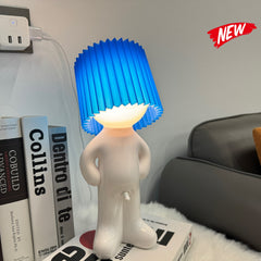 YICKYUE  -  Room Bedroom Decoration Led Light  Table Desk Lamp USB Shy Boy Night Light Mood Light  With Penile Switch Christmas Gift