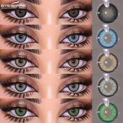 YICKYUE  Colored Contact Lenses for Eyes Natural Eye Lenses Gray Contacts Green Lenses Blue Lenses Fashion Brown Lenses 1 Pair