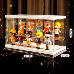 Doll Toys Display Box Large-capacity Transparent Acrylic Popmart Mystery Box Storage Organizer Box Dust Proof Stackable