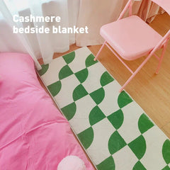 YICKYUE  -  Bedroom Rug Room Decor Carpet Bedside Mat Home Decoration Yellow Floor Mats Soft Fluffy Plush Long Area Rugs