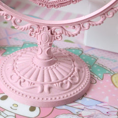 YICKYUE  -  Girl Mirror Woman Table mirror Makeup Mirror Double-Sided Rotating Table Mirror European Retro Round Mirror home decor