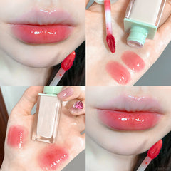 YICKYUE  -  1pc Clear Mirror Water Lip Gloss Lip Glaze Transparent Waterproof Glossy Liquid Lipstick Lip Tint Sexy Lip Plumper Makeup Korean