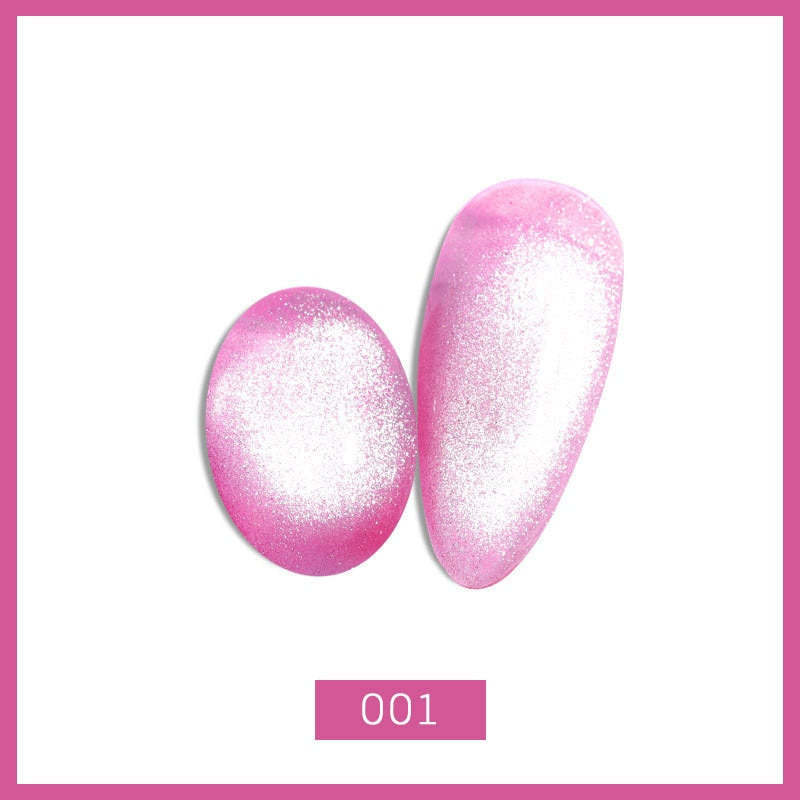 1pcs 9D Wide Cat Eye Magnetic Nail Polish Long Lasting Shiny Bright Silver UV Gel Varnish Enamel Lacquer Glitter Nail Art Tools