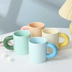 320ML Large Capacity Breakfast Cup Milk Juice Hot Chocolate Mug Cute Ceramic Espresso Coffee Mug Decor Party Beverage Drinkware