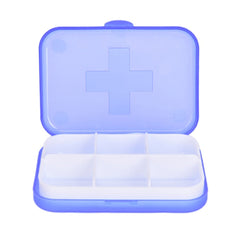 Portable Pill Cases Travel Dispen Storage Container Colorful Drug Dispenser Packing Container 2/4/6 Slot Moisture-proof Pill Box