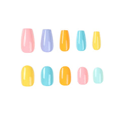 YICKYUE  -  Macaron Series False Nails Not Easy to Fade Fake Nails Women Delicate Hand Decoration