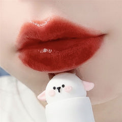 VONGEE Lip Glaze Cute Matte Velvet Lip Gloss Waterproof Long Lasting Sexy Plump Lip Mud Easy To Color Lipstick Makeup Cosmetics
