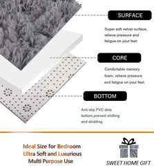 Bubble Kiss Plush Carpets For Living Room Shaggy Fluffy Fur 4cm Thicker Soft Sponge Velvet Area Rugs Home Decor Floor Mat Salon