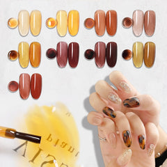 SKVP 8ML Dull Color Gel Polish Translucent  Manicuring UV LED Crystal Gel Soak Off Jelly UV Gel Nail Polish Semi Permanent