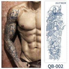 YICKYUE  -  Herbal Tattoo Sticker Full Arm Sleeve Semi Permanent 10-15 Day Long Lasting Waterproof Juice Ink Temporary Tattoos Large Size