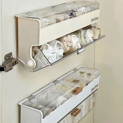 YICKYUE  -  Wall Mounted Drawer Organizer Multifunctional Transparent Sock Organizer Panties Organizers with Classified Storage for Cupboard