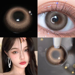 YICKYUE  -  Graded 1pair Breeze Colored Contact Lenses 14mm Softlens