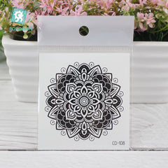 Retro Flower Hand Back Tattoo Temporary Waterproof Men Women Body Art Sticker Disposable Exotic Flowers Flash Fake Tattoo