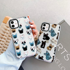 Cartoon Cute Dog Phone Case For iPhone 11 11Pro Max Transparent silicone Soft Case For iPhone 8 7 Plus X XS Max XR Cover Funda