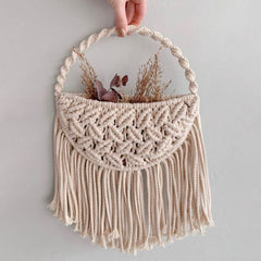 Macrame Flower Basket Garden Pots Planters Macrame Wall Haning  Planter BohoTapestry for Bedroom Apartment Living Room Decor