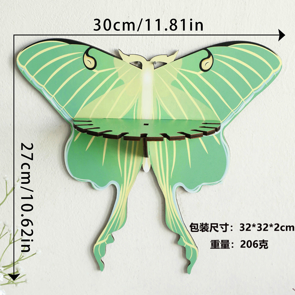 YICKYUE  -  Butterfly Wall Shelf Wooden Floating Shelves Boho Home Decoration Display Stand Room Decors Aesthetic Spring Home Decor Gifts