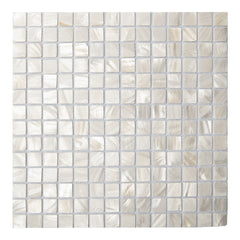 YICKYUE  10 Sq.ft 10-Pack Mother Of Pearl Oyster Square Shell Mosaic Tiles, Exquisite Mica Sheet Wall Stickers, Wall Decoration And Beautification