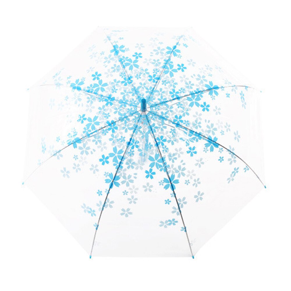 Transparent Semi Automatic Long Handle Windproof Umbrella For Travel Women Sun Rain Auto Compact Windproof Style Men Umbrella