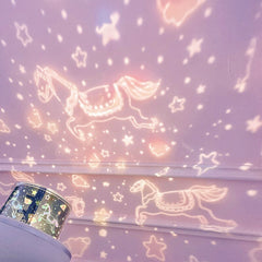 W&G Dream Galaxy Starry Sky Projector Light USB Bluetooth Control Music Player LED Rainbow Night Light Romantic Projection Lamp