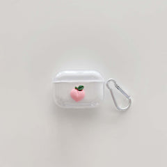 3D Cute Peach silicone earphone cases walnut headphone Bluetooth capa for apple airpod 3 pro case for airpod 1/2 cover funda