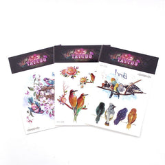 Waterproof Temporary Tattoo Decal Bird Arm Leg Tattoo Flash Fake Tattoo Body Art Sticker For Men Women