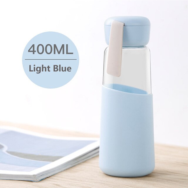 Version Of Simple Insulated Glass Cup Male And Female Student Couple Portable Fresh Water Bottle Creative Summer Handy Water Cup