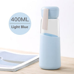 Version Of Simple Insulated Glass Cup Male And Female Student Couple Portable Fresh Water Bottle Creative Summer Handy Water Cup