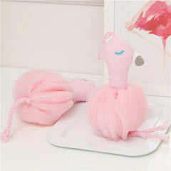 Super Cute Creative Flamingo Pineapple Shape Bathing Bath Ball Pink Bath Bathing Flower Ball Bubble Ball Creative Decoration