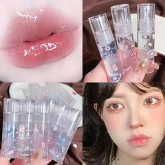 YICKYUE  -  Waterproof Mirror Pearl Lip Gloss Long Lasting Moisturizing Lipstick Shine Glitter Transparent Lip Gloss Korean Makeup Cosmetic