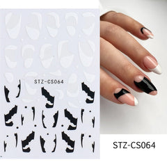 3D Metallic Golden Marble Line Nail Stickers Striping Tape Winter Manicure Charm Nail Design Decor Art Decals Foils GLSTZ-CS067