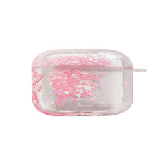 Liquid silicone quicksand pink love earphone case wireless headphone cover for airpod 3 pro cases for apple air pods 2/1 conque