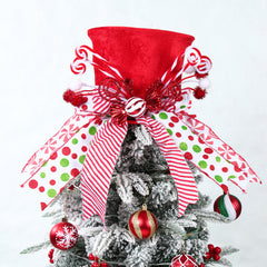 YICKYUE  -  Christmas Tree Topper Hat Christmas Decorations for Home 2024 Pendant Xmas Tree Ornaments Navidad Natal New Year Gift 2025