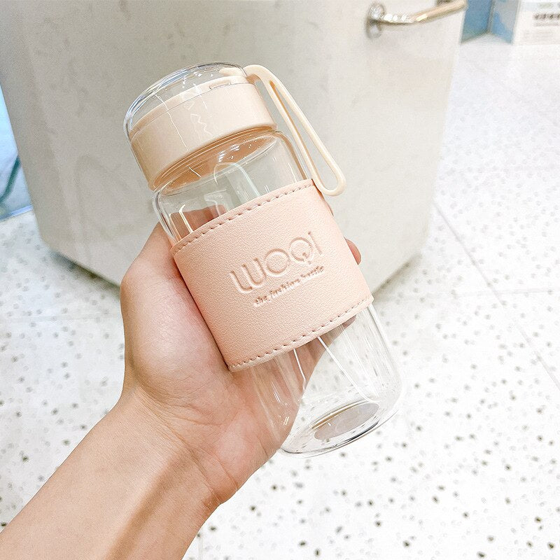 Simple Nordic Glass Fashion Lovers Constellation Creative Water Cup High Temperature Anti Scald Cup Cover Portable Tea Cup