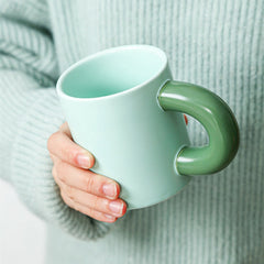 320ML Large Capacity Breakfast Cup Milk Juice Hot Chocolate Mug Cute Ceramic Espresso Coffee Mug Decor Party Beverage Drinkware