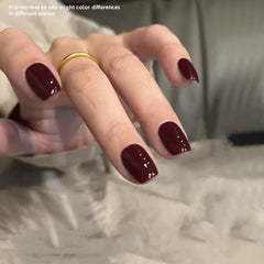 YICKYUE  -  12ml 1pcs Red Jelly Gel Nail Polish Long-Lasting Glossy Finish UV/LED Cured Nail Lacquer for Natural Nails Nail Supplies