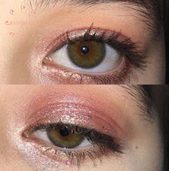YICKYUE  green black outer ring Color Beautiful Pupil Contact Lenses Cosmetic Contact Lens Eye Color Degree option 2pcs/pair