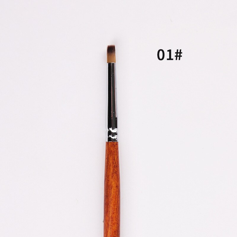 Nail Art Brush Acrylic Liquid Powder Carving UV Gel Extension Builder Painting Brush Lines Liner Drawing Pen Brush for Manicure