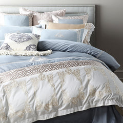 4/7Pcs King Queen size Luxury Bedding set and Bed set 80S Egyptian Cotton Duvet cover Bed/Flat sheets set  Bedlinen Bedcover
