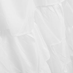 Shower Curtain Supplies Solid Bathroom Bath Decor Home White With Hooks