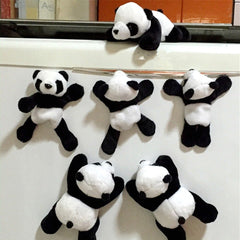1Pc Cartoon Cute Soft Plush Panda Fridge Strong Magnet Toys Lovely Refrigerator Sticker Home Decor Souvenir Kitchen Accessories