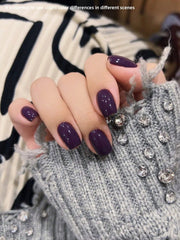 YICKYUE  -  15ml Dark Purple Gel Nail Polish Starter Pure Soak Off No Wipe Nail Gel Polish Suitable For All Seasons