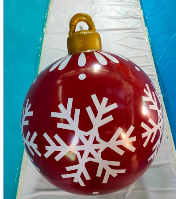 Christmas Ball Outdoor Inflatable 60cm Decoration Gift Xmas Home Toy Garden Christmas Tree New Year Gift Outdoor Inflatable Toys