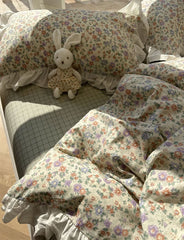 YICKYUE  -  Romantic fairyfair pastoral flower bedding set girl,twin full queen floral cotton home textile bed sheet pillow case quilt cover