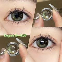 YICKYUE  -  1 Pair Contact Lenses for Eyes Natural Myopia Prescription Korean Colorful Cosmetics Beauty Pupils New Free Shipping