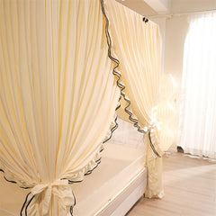 YICKYUE  -  New Princess Style Home Bedroom Full Bottom Anti Drop Children's Mosquito Net Full Cover Dust and Light Shielding Bed Mantle