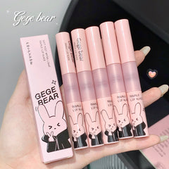 YICKYUE  -  1PC Double Head Mirror Water Liquid Lipstick Rose Red Moisturizing Bean Paste Pink Matte Lip Gloss Long Lasting Lip Glaze Makeup