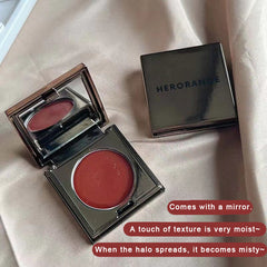 YICKYUE  -  Matte Velvet Mist Cheek Lip Mud Natural Nude Multi-purpose Blush Orange Brown Solid Lip Gloss Tint Lasting Shading Korean Makeup