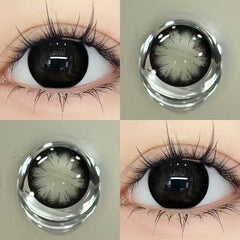 YICKYUE  -  1Pair Color Colour Contacts Lenses Korea Natural Big Eye Brown Lenses Black Beauty Pupil Makeup Lenses Fast Shipping