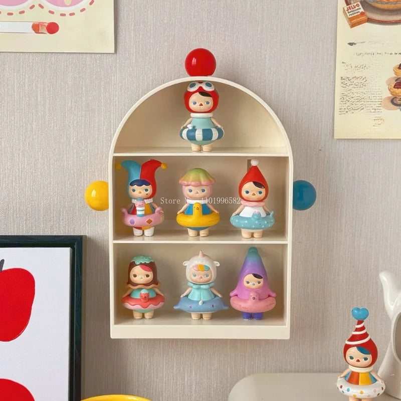 YICKYUE  -  No Need To Punch The Wall Hanging Style Dual-purpose Hand Office Display Cabinet Desktop Dust Prevention Cosmetics Storage Rack